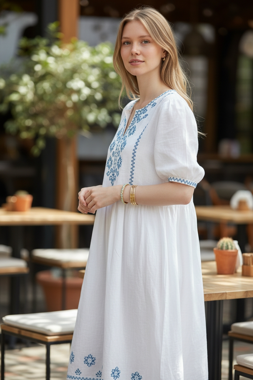 Gold Renk Mineli Taş Detaylı Kadın Bileklik - Görsel 2