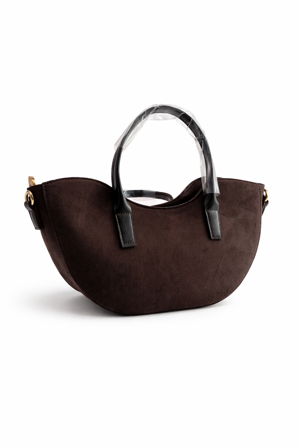 Kahverengi Süet Günlük Kadın El & Omuz Çantası