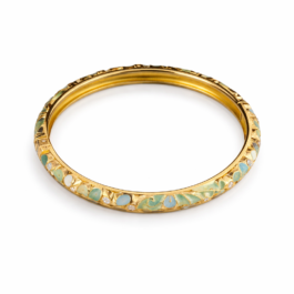 Gold Renk Mineli Taş Detaylı Kadın Bileklik