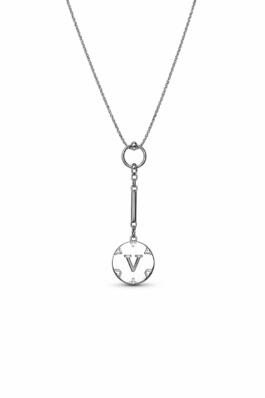 Madalyon Detaylı Çelik Kolye