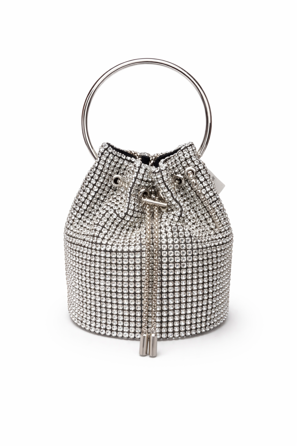 Gümüş Taşlı Halka Saplı Abiye Çanta