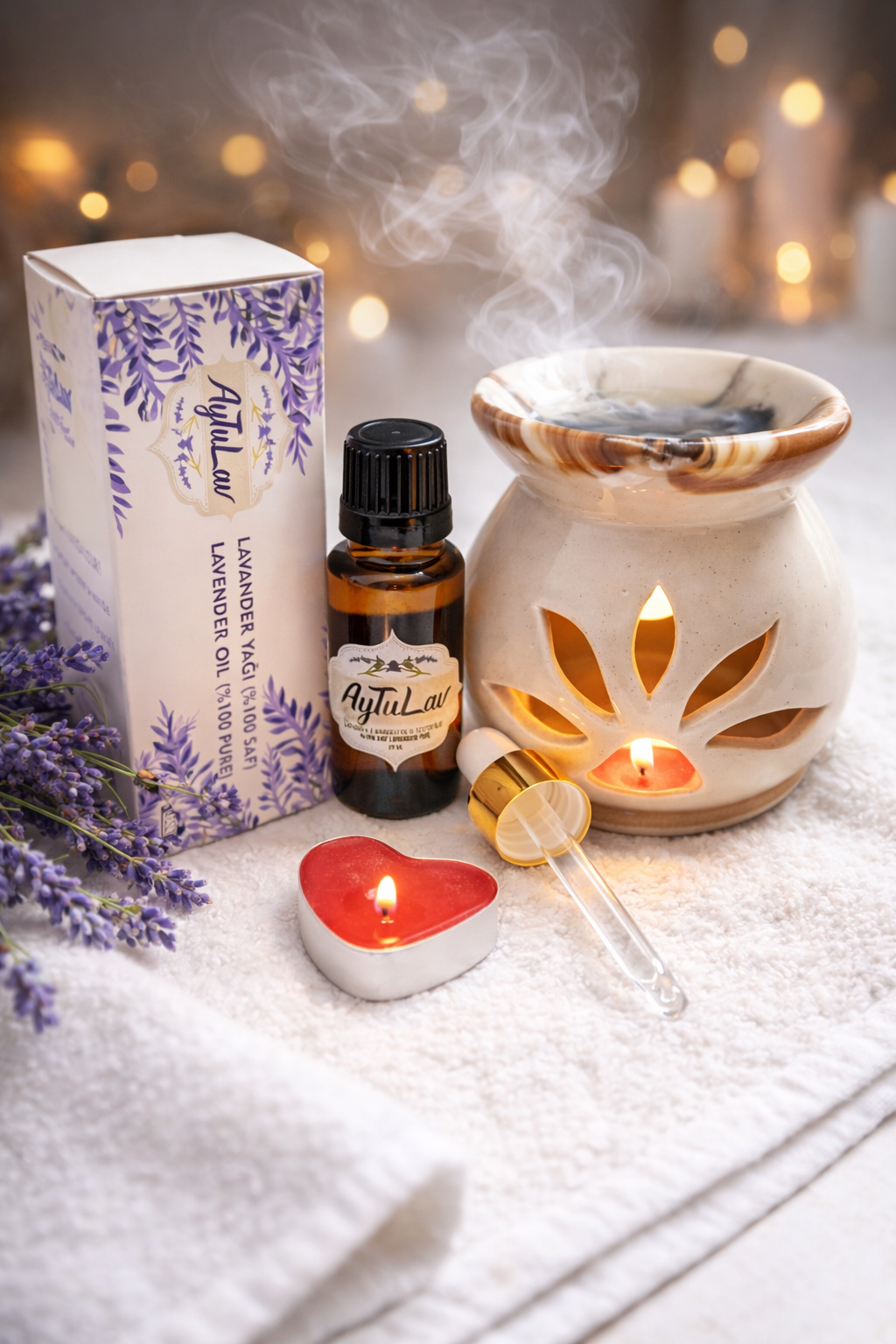 Lavanta Aromaterapi Buhurdanlık Seti - Görsel 2