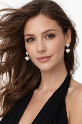 Çift Kalp Çelik Küpe