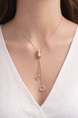 Rose Gold Çelik Kolye